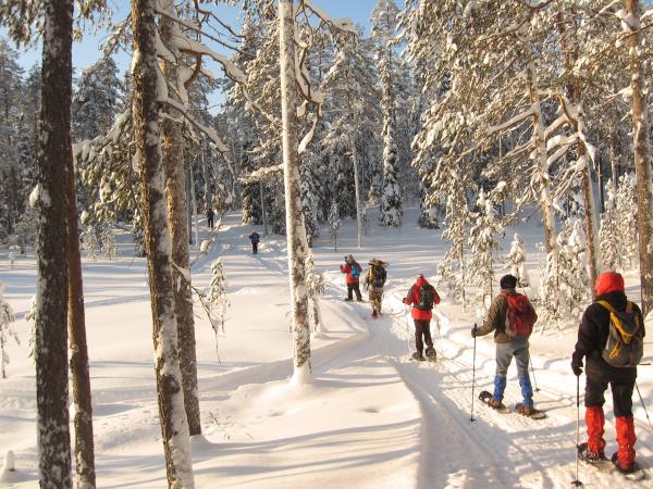 Snowshoeing holiday in Finland